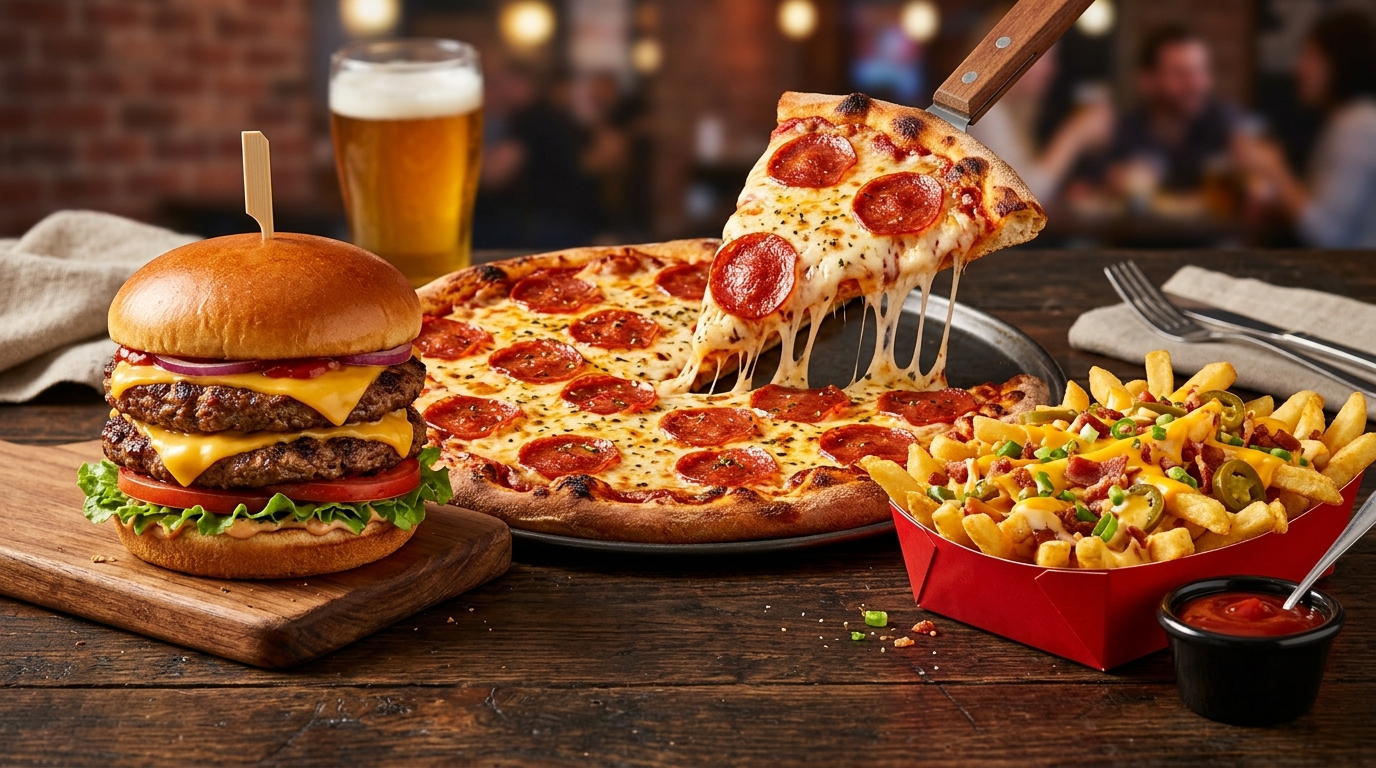 Pizza & Burger Combos